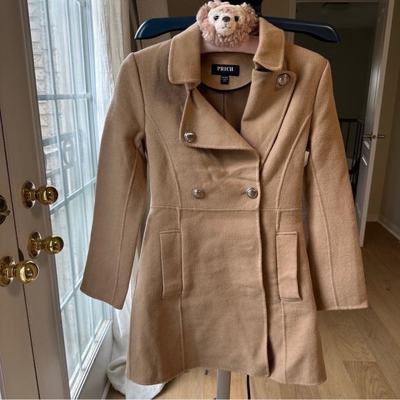 100% wool coat with a detachable cape - Picture 3 of 3